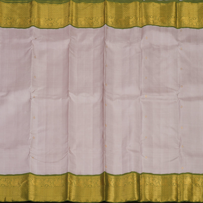 Hayagrivas Handloom Onion Pink Kanjivaram Silk Saree with Mehandi Green Border KBE1387J1-1