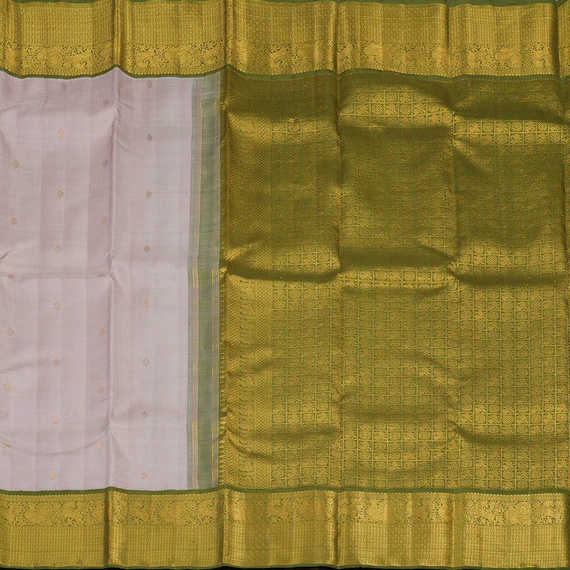 Hayagrivas Handloom Onion Pink Kanjivaram Silk Saree with Mehandi Green Border KBE1387J1-1