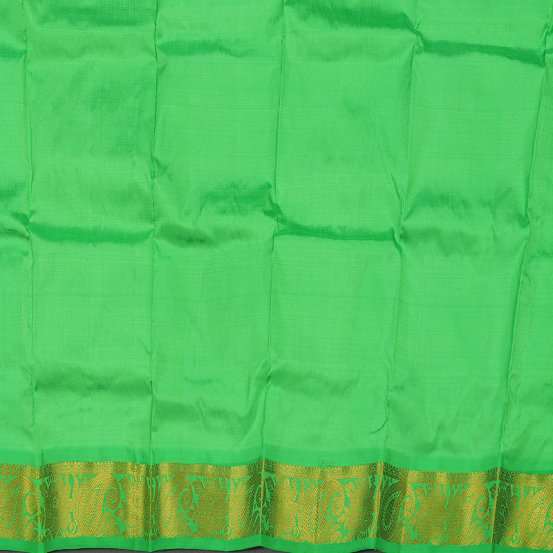 Hayagrivas Mild Purple Pattu Pavadai with Parrot Green contrast KBE1389J1-3
