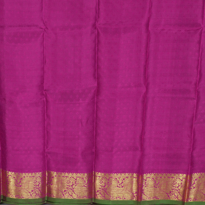 Hayagrivas Sky Blue Pattu Pavadai with Magenta Pink contrast KBE1389J2-1