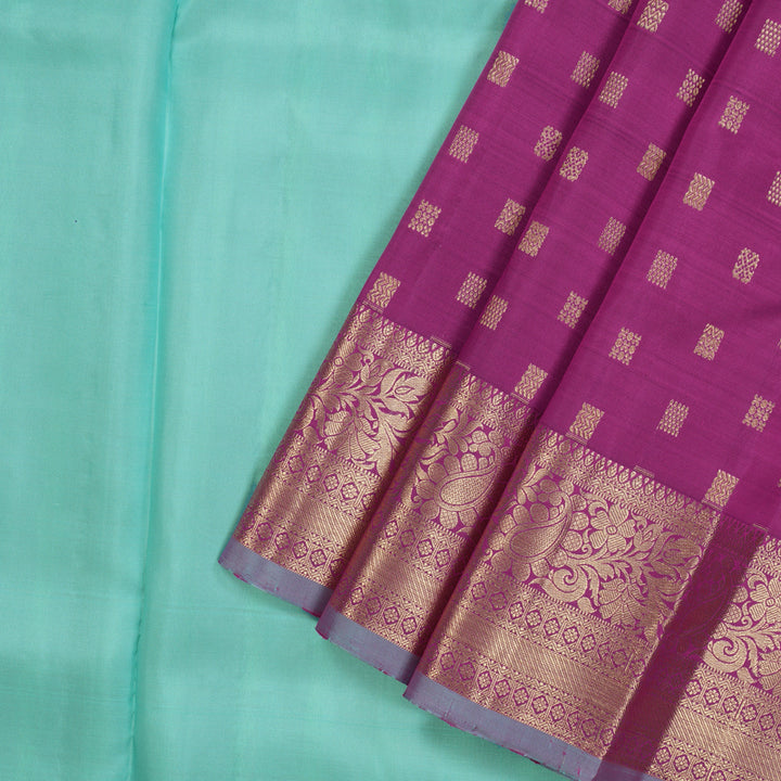 Hayagrivas Handloom Purple Kanjivaram Pattu Pavadai KBE1389J22-2