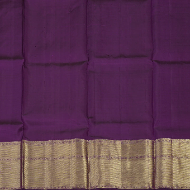 Hayagrivas Leaf Green Kanjivaram Pattu Pavadai with Violet border KBE1389J24-3