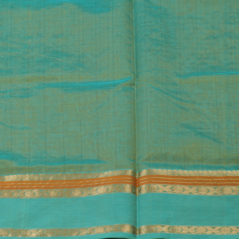 Hayagrivas Dual Tone (Green & Yellow) Pure Kanchi Silk Cotton Saree KBE1390J10-12