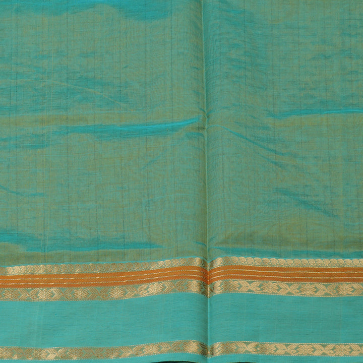 Hayagrivas Dual Tone (Green & Yellow) Pure Kanchi Silk Cotton Saree KBE1390J10-12