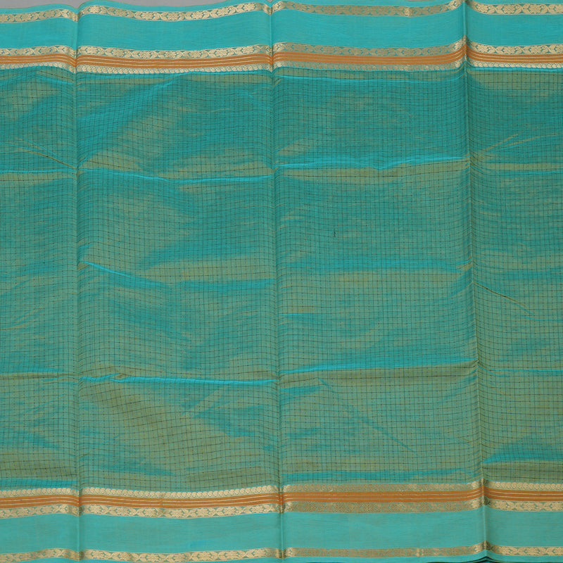 Hayagrivas Dual Tone (Green & Yellow) Pure Kanchi Silk Cotton Saree KBE1390J10-12