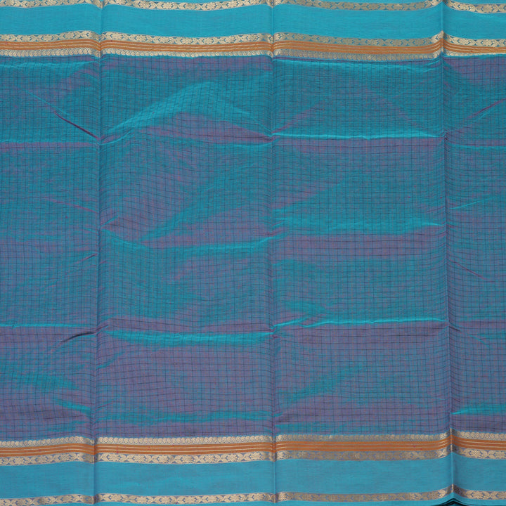 Hayagrivas Dual Tone (Sky Blue & Purple) Pure Kanchi Silk Cotton Saree KBE1390J10-3