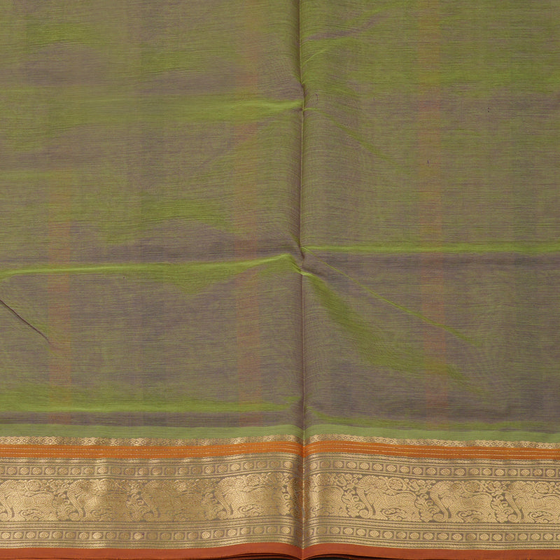 Hayagrivas Light Green Pure Kanchi Silk Cotton Saree KBE1390J10-4