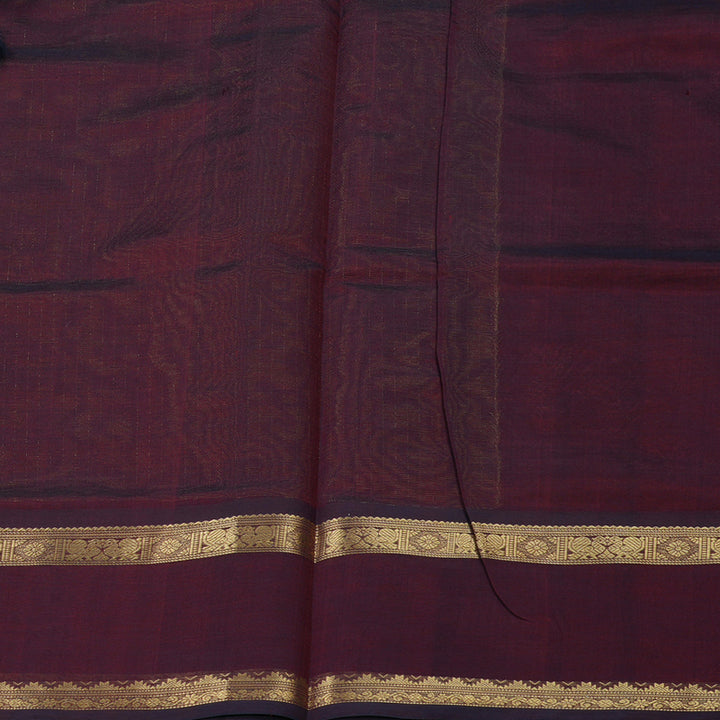 Hayagrivas Gold & Araku Maroon Pure Kanchi Silk Cotton Saree KBE1390J11-1