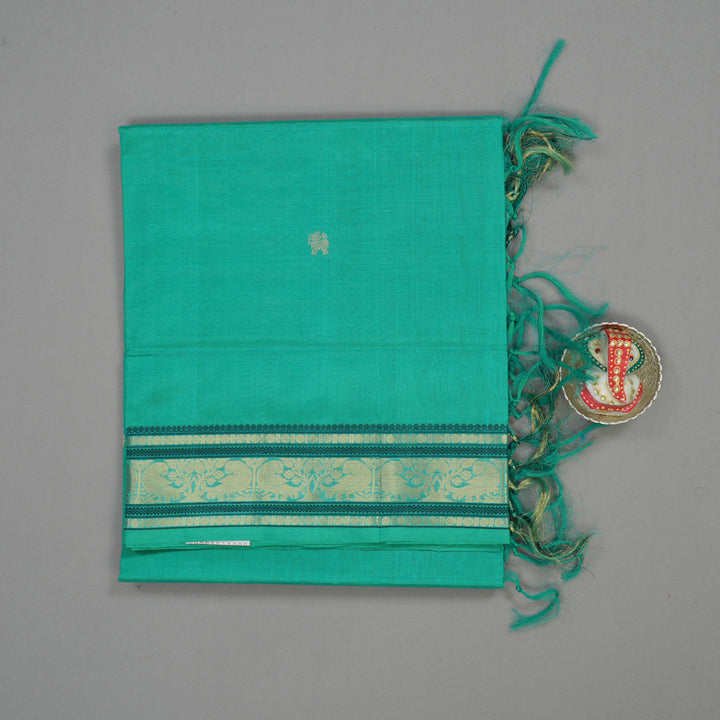 Hayagrivas Mint Green Pure Kanchi Silk Cotton Saree KBE1390J5-15