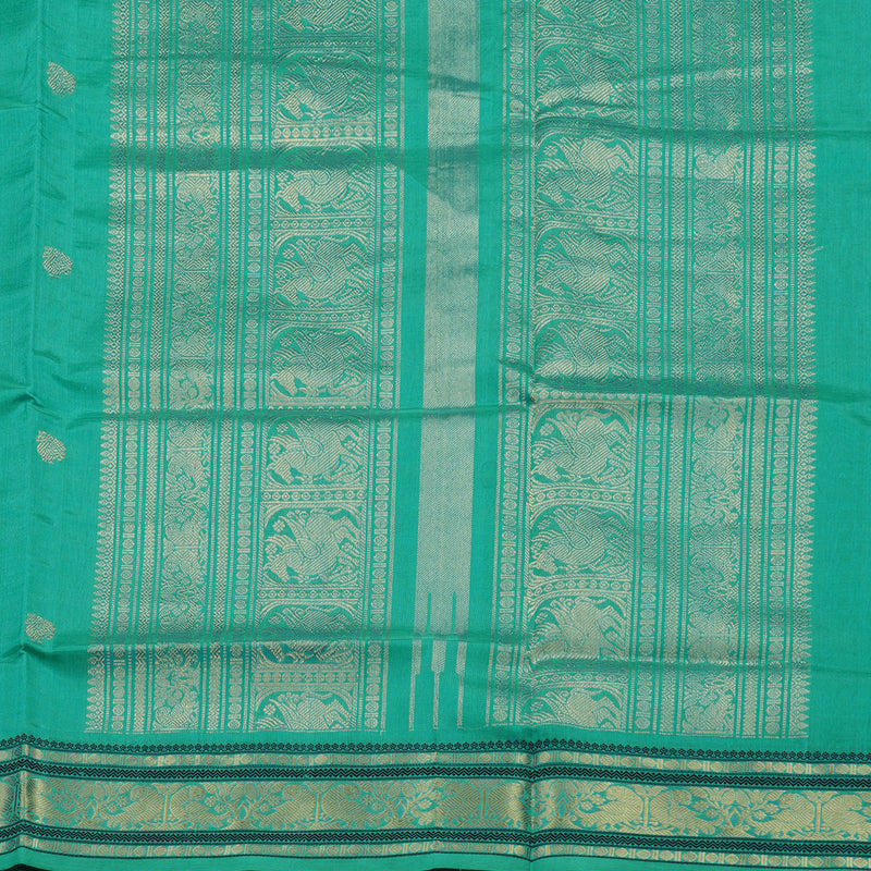 Hayagrivas Mint Green Pure Kanchi Silk Cotton Saree KBE1390J5-15
