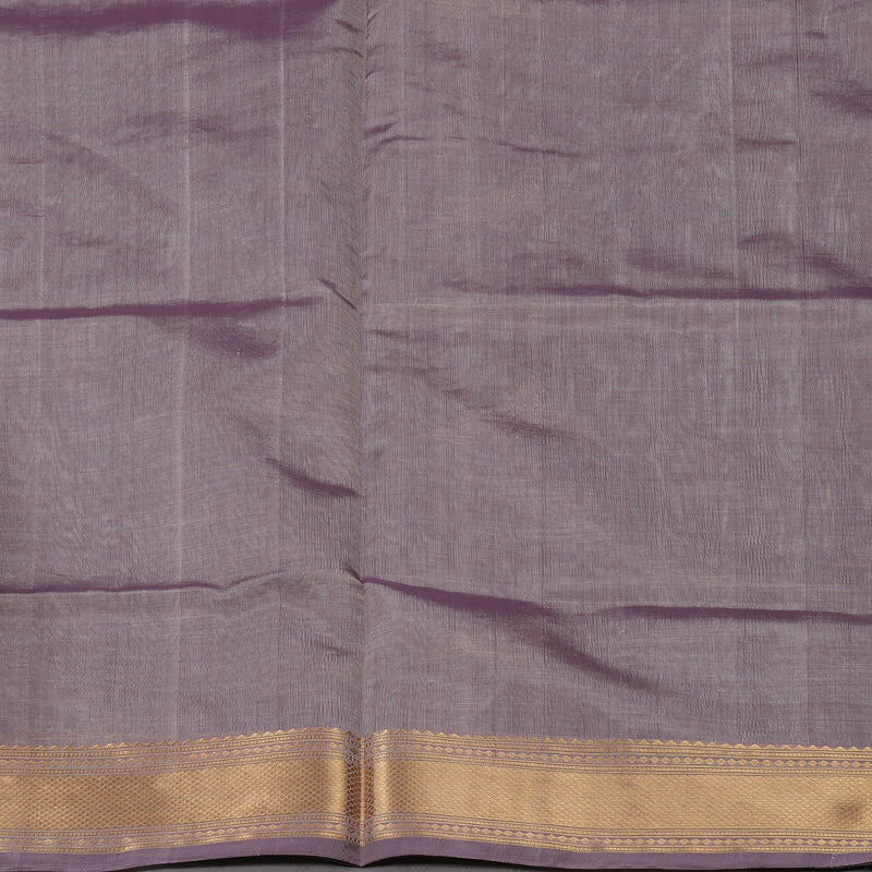 Hayagrivas Dual Tone (Purple & Grey) Pure Kanchi Silk Cotton Saree KBE1390J8-4