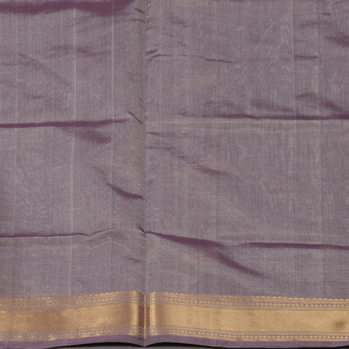 Hayagrivas Dual Tone (Purple & Grey) Pure Kanchi Silk Cotton Saree KBE1390J8-4