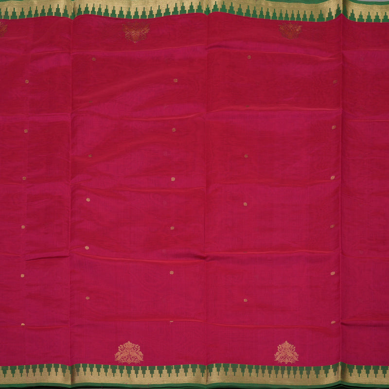 Hayagrivas Pink Pure Kanchi Silk Cotton Saree KBE1390J9-5