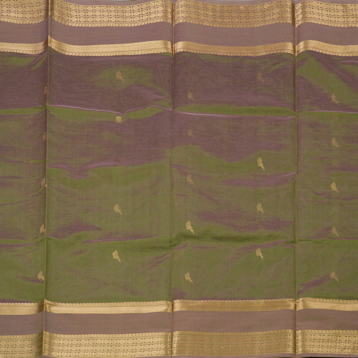 Hayagrivas Dual Tone (Pista Green &Rosewood) Pure Kanchi Silk Cotton Saree KBE1390J9-7
