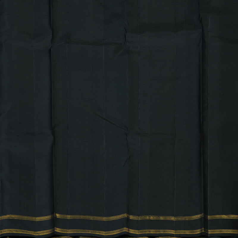 Hayagrivas Handloom Black Kanjivaram Silk Saree KBE1404J4-1