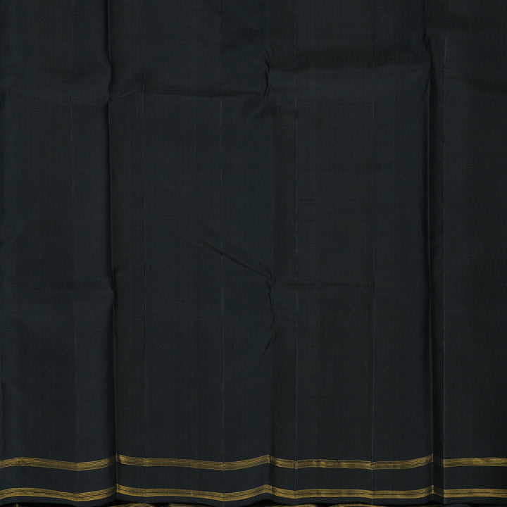Hayagrivas Handloom Black Kanjivaram Silk Saree KBE1404J4-1