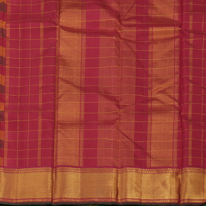 Hayagrivas Handloom Multicolour Checks Kanjivaram Silk Saree KBE1421J3-1