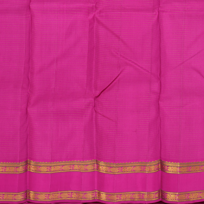 Hayagrivas Handloom Purple Kanjivaram Silk Saree with Rani Pink Border KBE1422J1-1