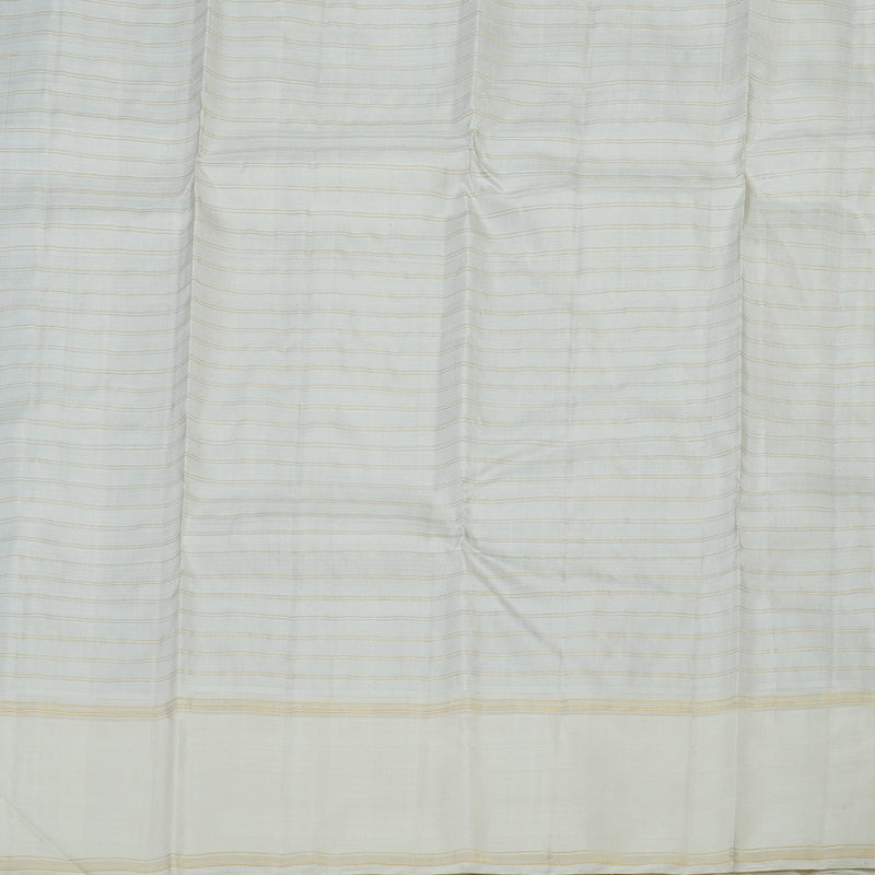Hayagrivas Handloom Multicolour Checks Kanjivaram Silk Saree with Half White Border KBE1427J2-1