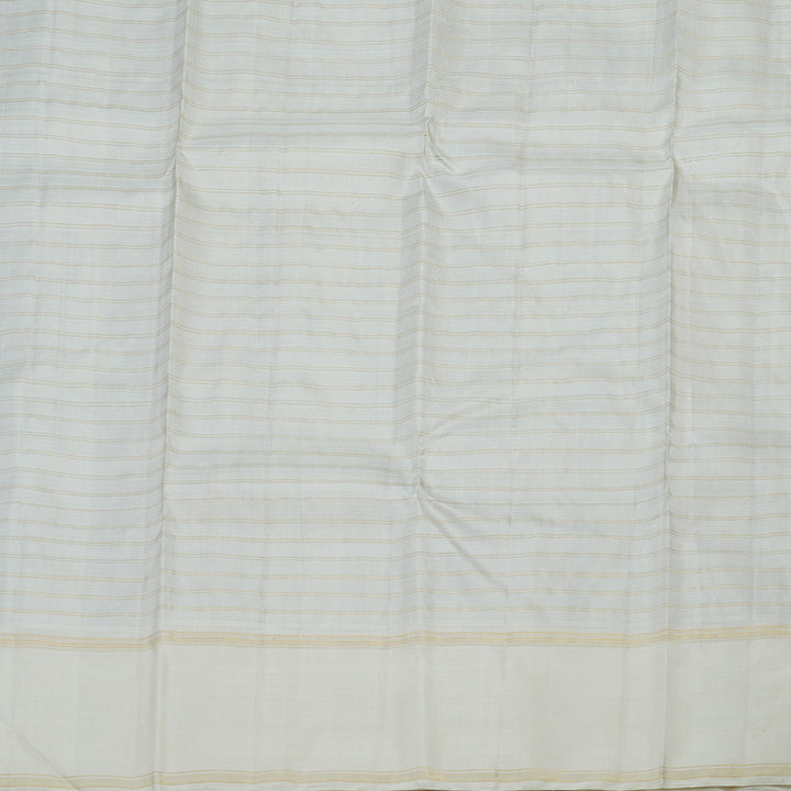 Hayagrivas Handloom Multicolour Checks Kanjivaram Silk Saree with Half White Border KBE1427J2-1