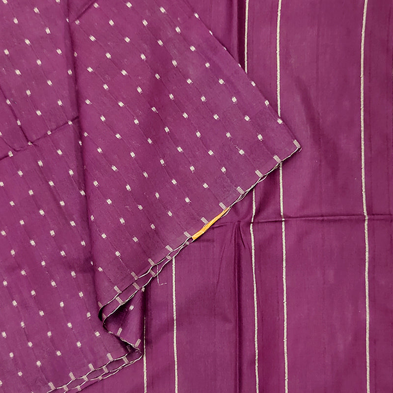 Hayagrivas Deep Plum Fancy Cotton Saree KSBE142C1-9