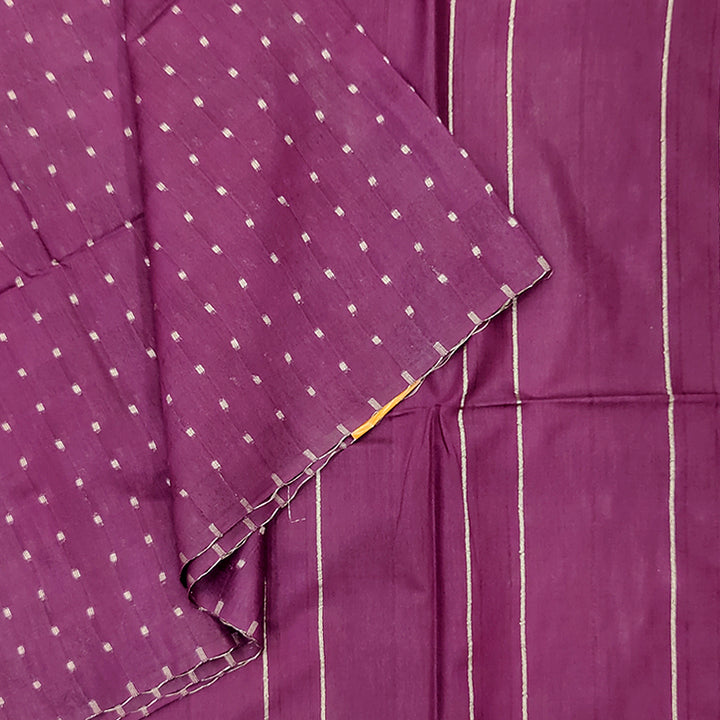 Hayagrivas Deep Plum Fancy Cotton Saree KSBE142C1-9