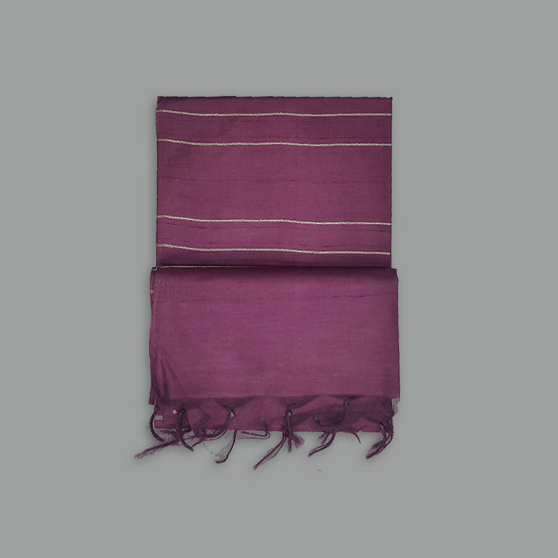 Hayagrivas Deep Plum Fancy Cotton Saree KSBE142C1-9