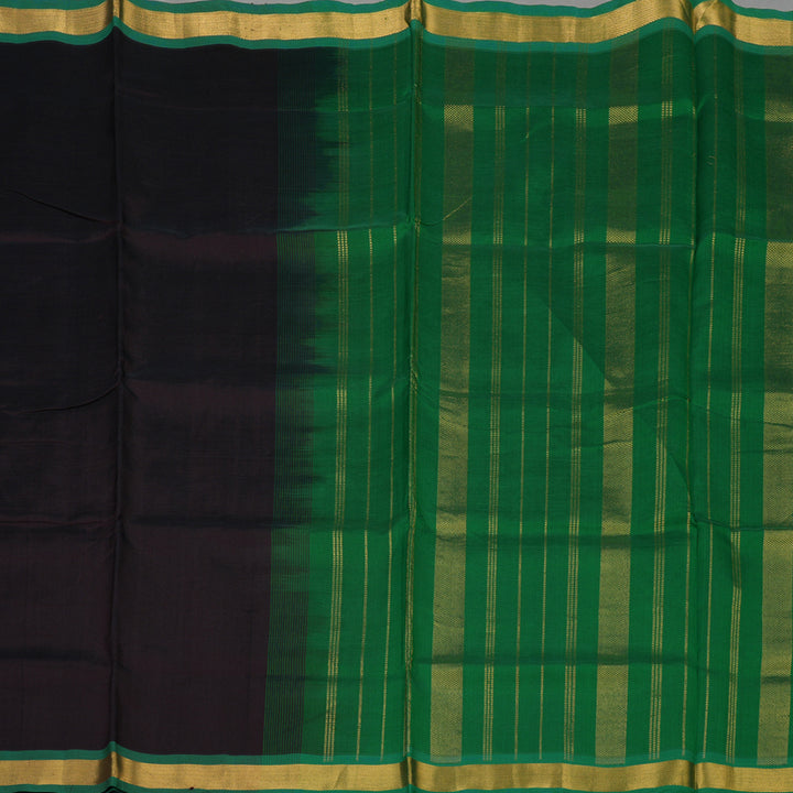 Hayagrivas Black Pure Silk Cotton Saree KBE1432J1-3