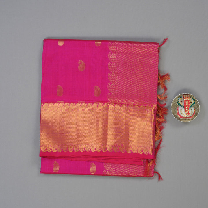 Hayagrivas Pink Pure Silk Cotton Saree KBE1432J13-4