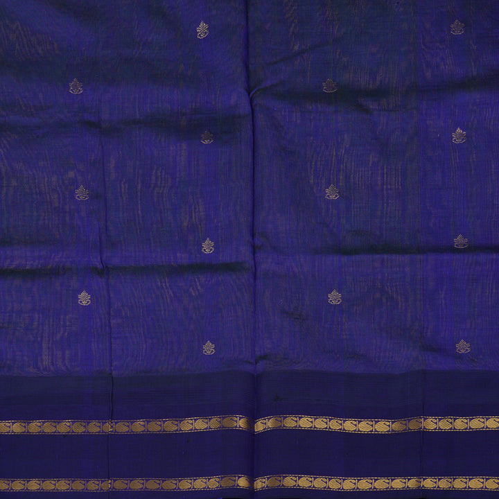 Hayagrivas Fluorescent Green Pure Silk Cotton Saree with Royal Blue & Pink border KBE1433J1-8