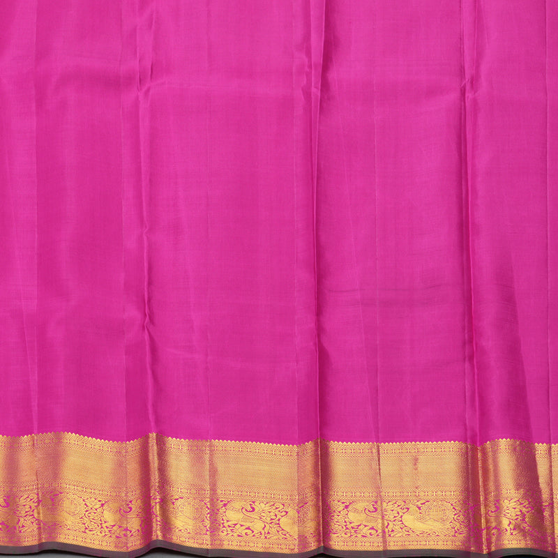Hayagrivas Handloom Mayilkazhuthu Kanjivaram Silk Saree with Purple Border KBE1436J3-7