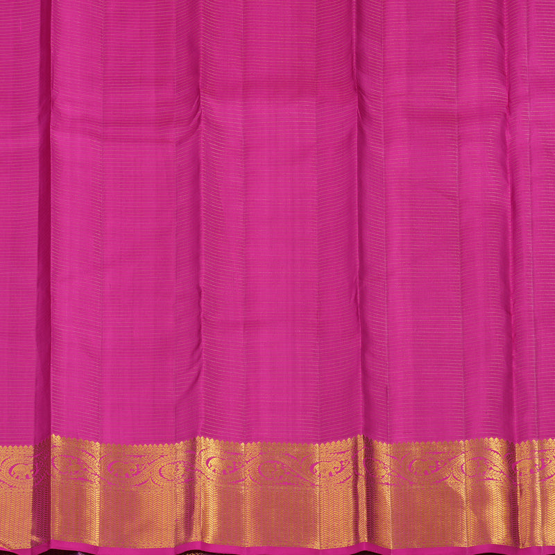 Hayagrivas Handloom Mayilkazhuthu Kanjivaram Silk Saree with Purple Border KBE1436J7-1
