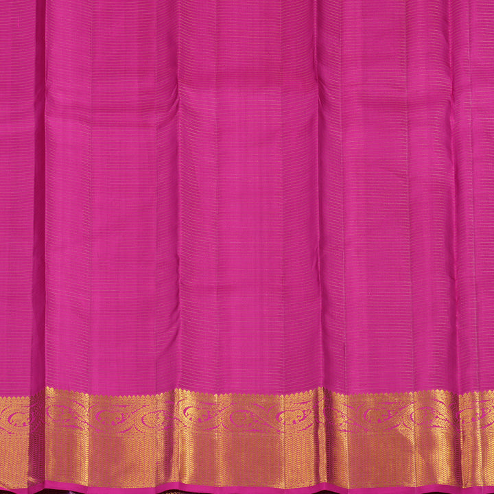 Hayagrivas Handloom Mayilkazhuthu Kanjivaram Silk Saree with Purple Border KBE1436J7-1