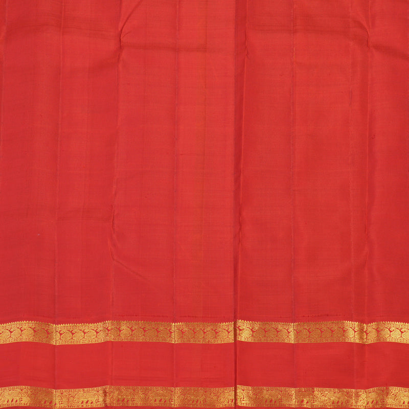 Hayagrivas Handloom Bottle Green Kanjivaram Silk Saree with Red Border KBE1439J11-1