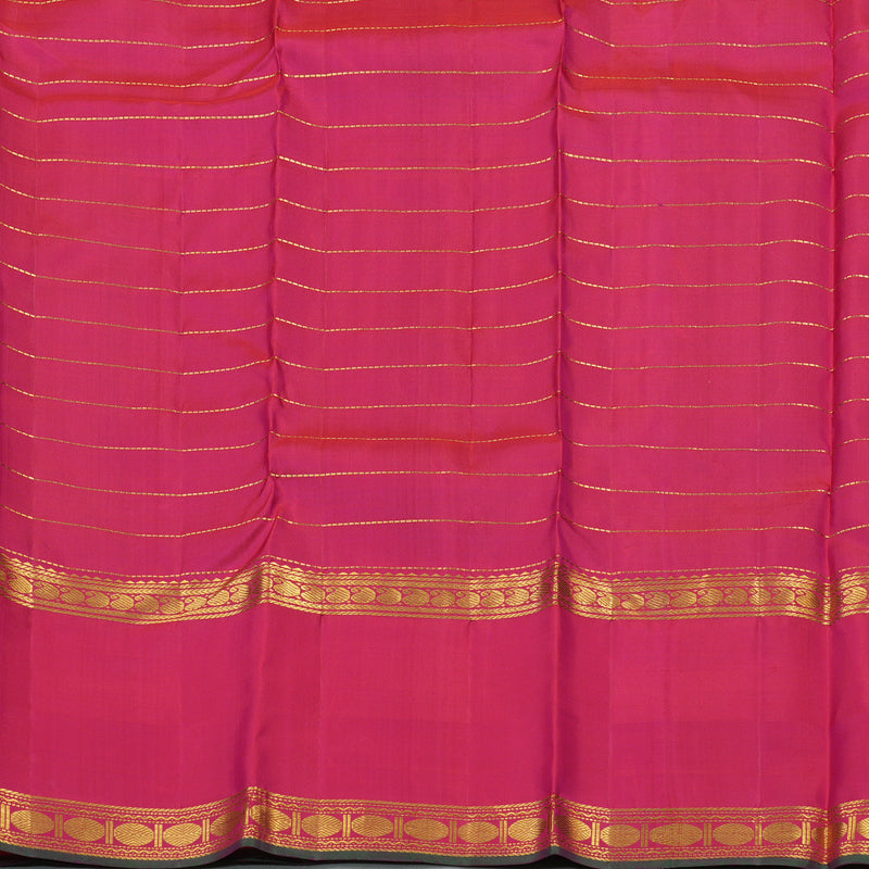 Hayagrivas Handloom Purple Kanjivaram Silk Saree with Rani Pink Border KBE1439J16-1
