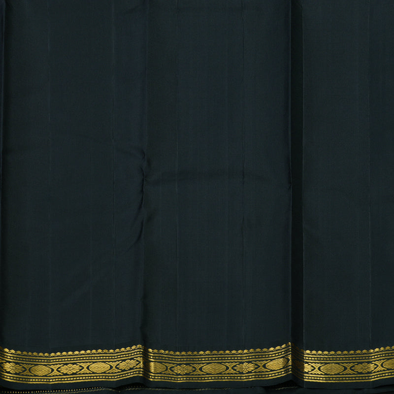 Hayagrivas Handloom Araku Maroon Kanjivaram Silk Saree with Black border KBE1439J4-1