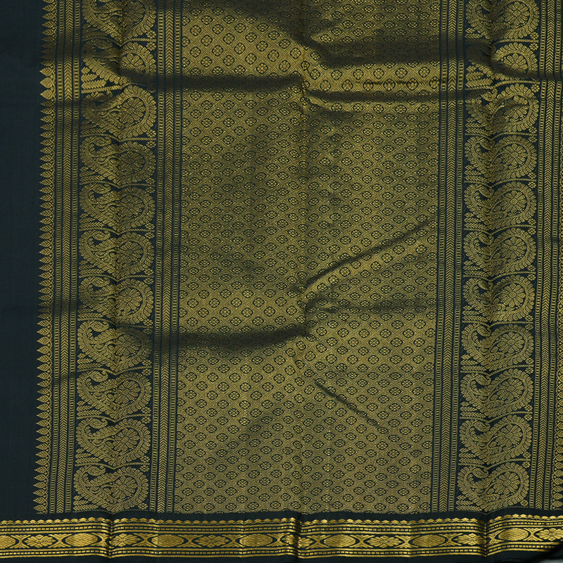 Hayagrivas Handloom Araku Maroon Kanjivaram Silk Saree with Black border KBE1439J4-1