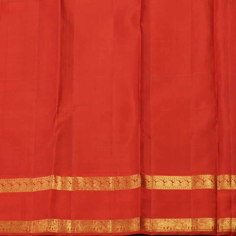 Hayagrivas Handloom Purple Kanjivaram Silk Saree with Red Border KBE1439J7-1