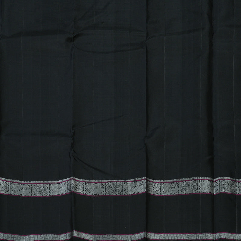 Hayagrivas Handloom Black Kanjivaram Silk Saree KBE1440J15-1