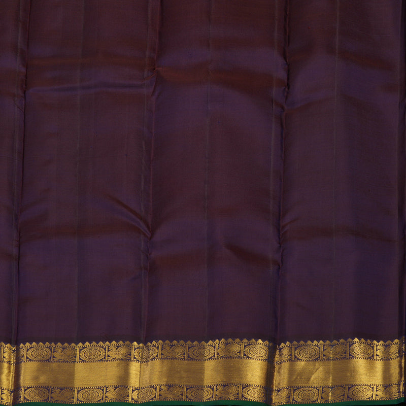 Hayagrivas Handloom Lavendar Kanjivaram Silk Saree with Nagapazham border KBE1442J1-3