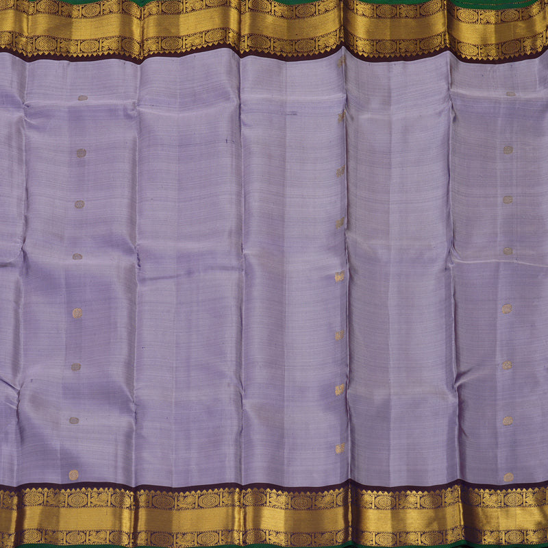Hayagrivas Handloom Lavendar Kanjivaram Silk Saree with Nagapazham border KBE1442J1-3