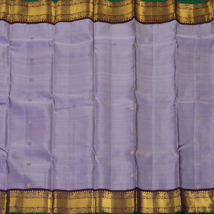 Hayagrivas Handloom Lavendar Kanjivaram Silk Saree with Nagapazham border KBE1442J1-3