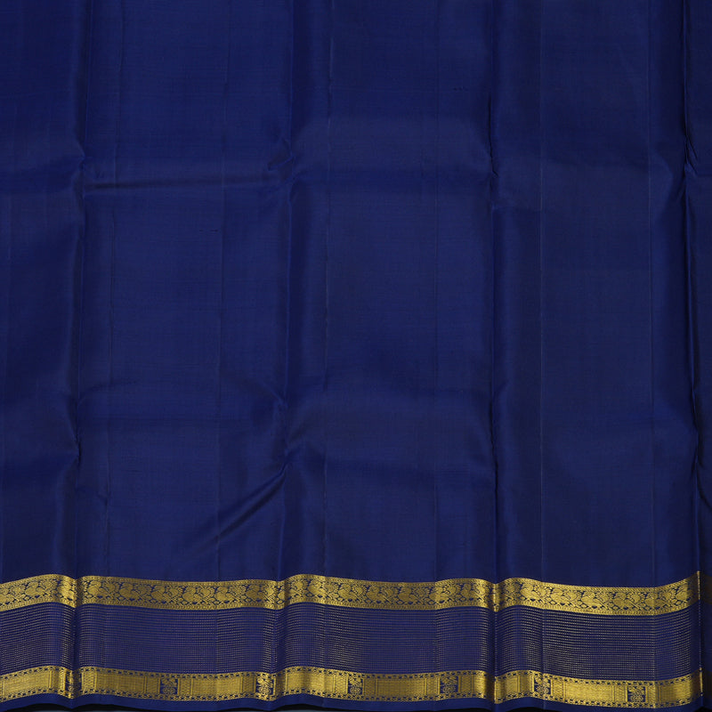 Hayagrivas Handloom Wine Purple Kanjivaram Silk Saree with Navy Blue Border KBE1442J3-1