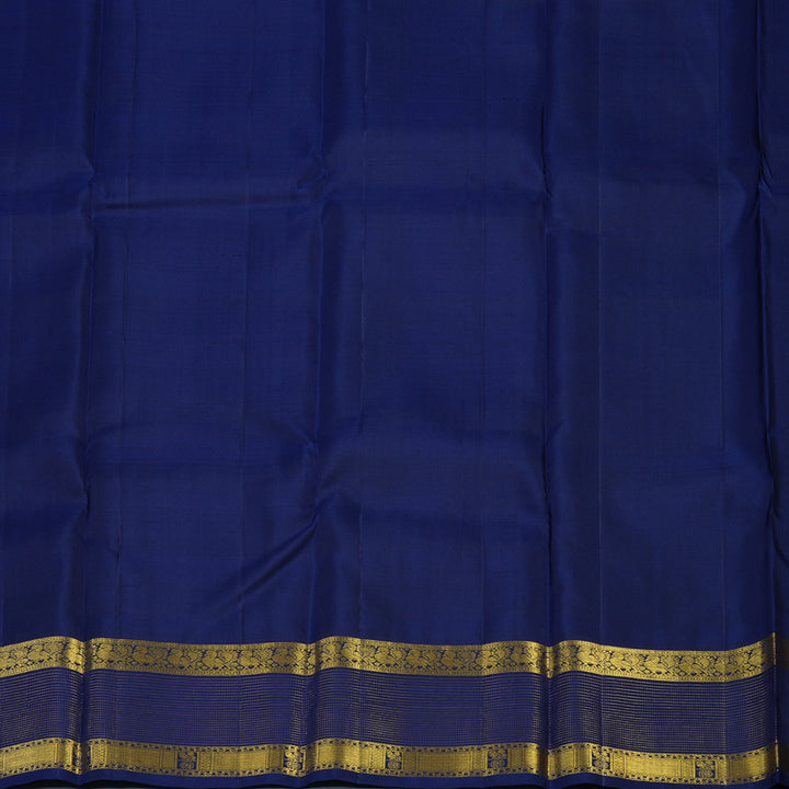 Hayagrivas Handloom Wine Purple Kanjivaram Silk Saree with Navy Blue Border KBE1442J3-1