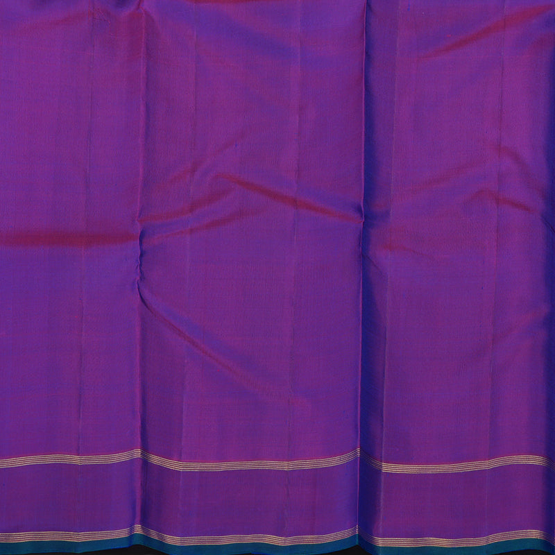 Hayagrivas Handloom Mayilkazhuthu Kanjivaram Silk Saree with Purple Rettapet KBE1447J2-1