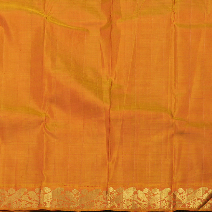 Hayagrivas Handloom Emerald Green Kanjivaram Silk Saree with Ganga Jamuna border KBE1453J2-1