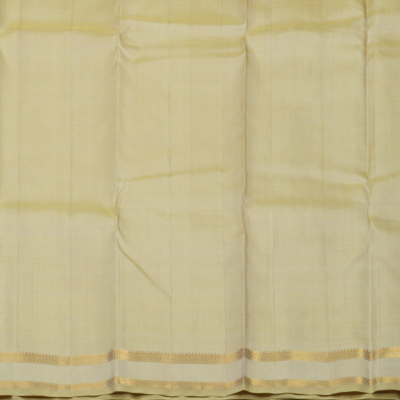 Hayagrivas Handloom Cream Kanjivaram Silk Saree KBE1453J5-1