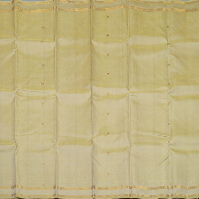 Hayagrivas Handloom Cream Kanjivaram Silk Saree KBE1453J5-1