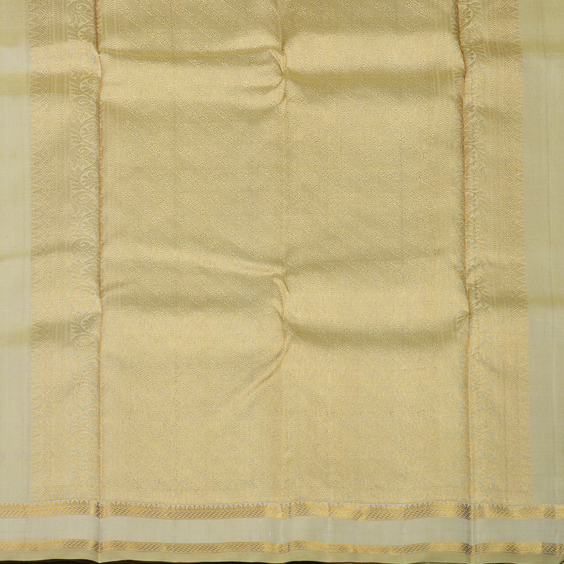 Hayagrivas Handloom Cream Kanjivaram Silk Saree KBE1453J5-1