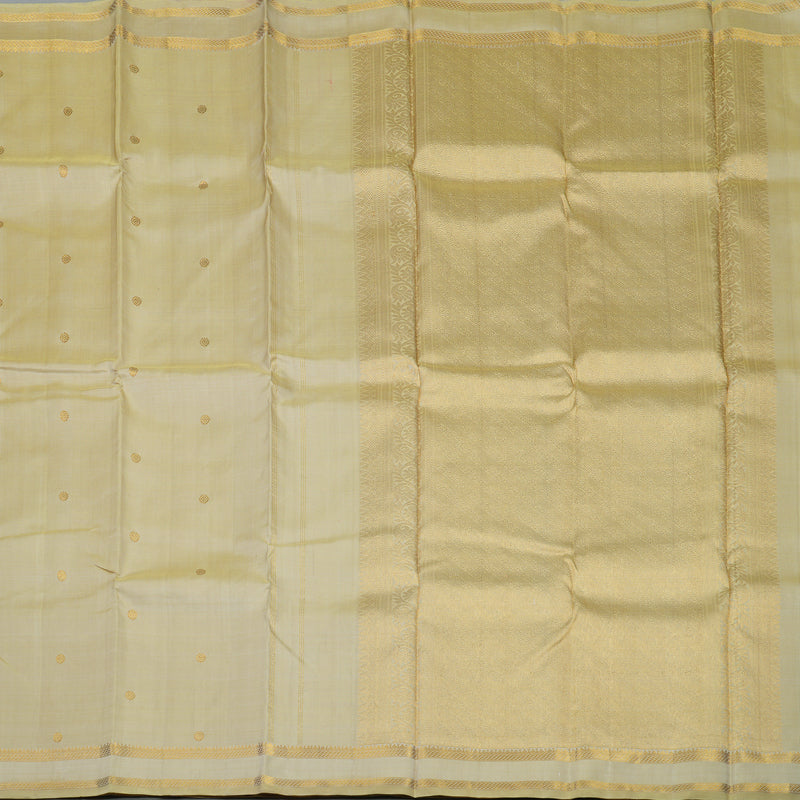 Hayagrivas Handloom Cream Kanjivaram Silk Saree KBE1453J5-1